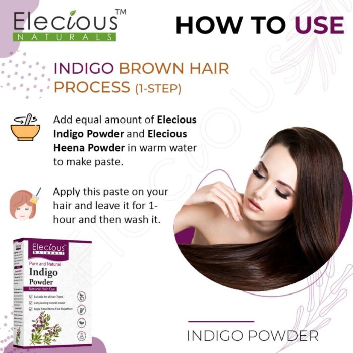 Elecious Naturals Indigo Powder for Hair