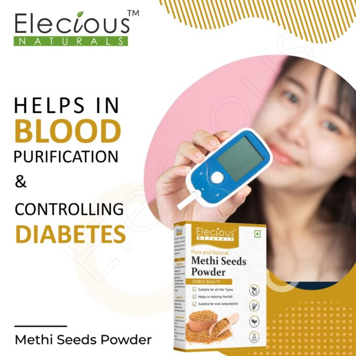 Elecious Naturals Methi Seed Powder for Skin, Hair and Eating