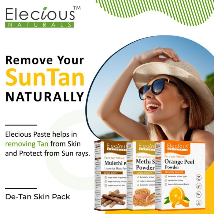 Elecious Natural De-Tan Face Pack Kit