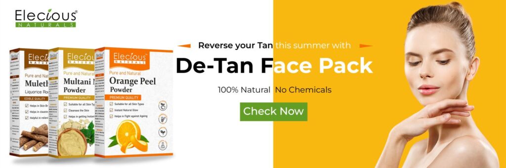 Elecious Natural De=Tan hair pack