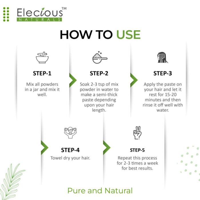 Elecious Naturals Complete Hair care Kit - Includes 6 products [VALUE PACK]