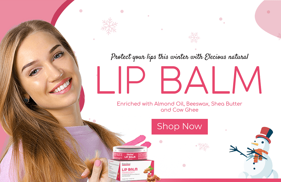 Elecious Lip balm banner